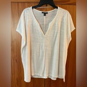 Women's Embroidered V-Neck Top